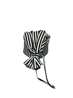 White/Black Vertical Stripes