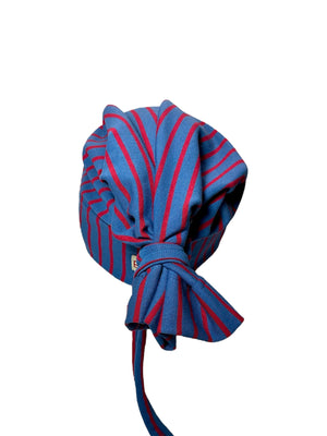 Blue/ Red Vertical Stripes