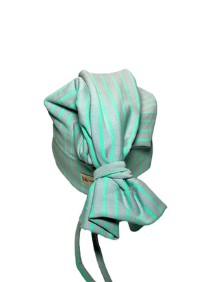 Grey/ Tiffany Blue Stripes