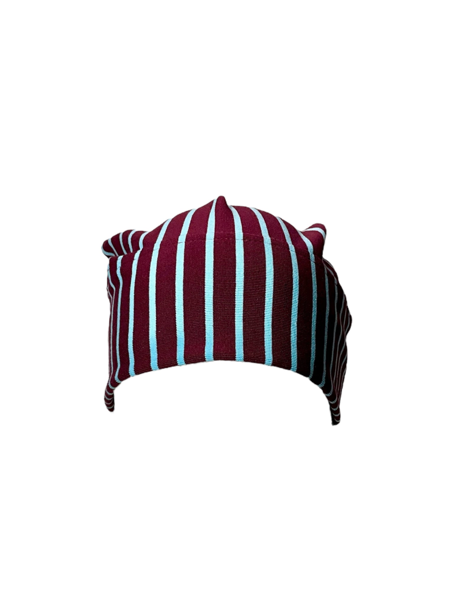Burgundy/ Sky Blue Vertical Stripes