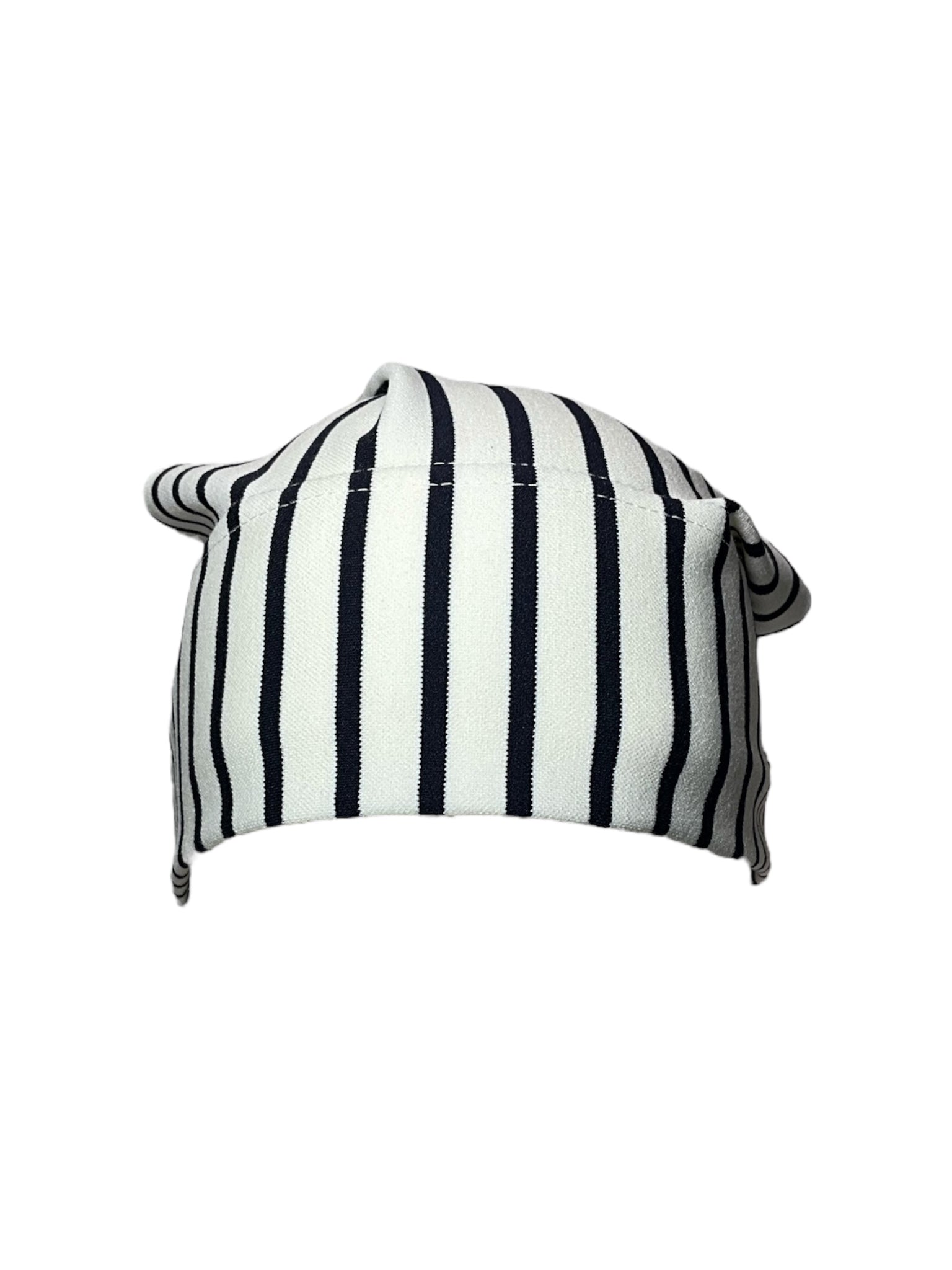 White/ Navy Blue Stripes