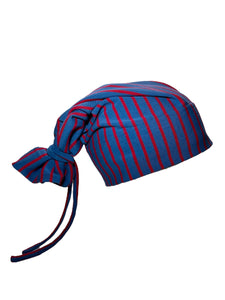 Blue/ Red Vertical Stripes
