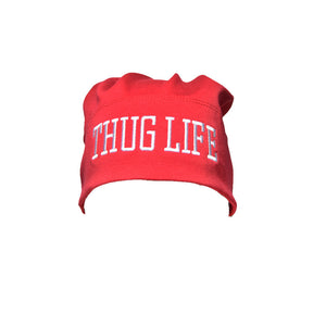 Thug Life Tie Beanie Red