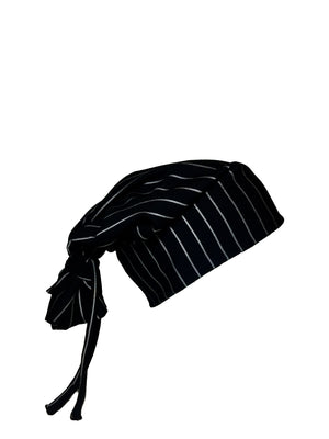Davinaire Black/White Pinstriped Tie Beanie